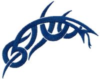 Tribal sign 100 embroidery design