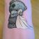 Bath towel embroidered with tatty teddy with towel