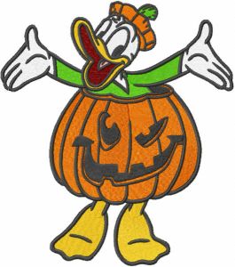 Halloween Donald embroidery design