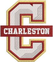College of Charleston Cougars logo embroidery design