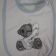 Tatty teddy design embroidered on baby bib
