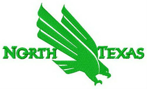 North Texas Mean Green logo machine embroidery design