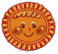 Sun 3 embroidery design