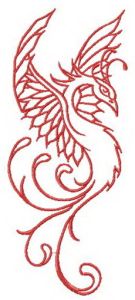 My dreams about firebird embroidery design