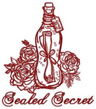 Sealed secret 7 embroidery design