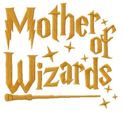 Mother of Wizards machine embroidery design