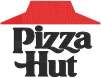 Pizza Hut logo 2026 embroidery design