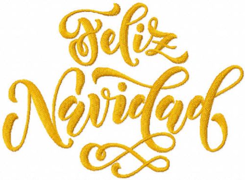 Feliz navidad free embroidery design