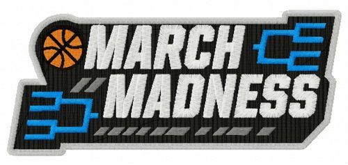 NCAA March Madness logo machine embroidery design
