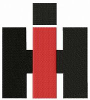 International Harvester alternative logo embroidery design