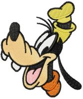 Goofy Happy Face embroidery design
