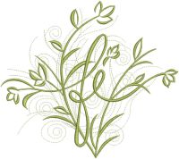 Fe inscription embroidery design