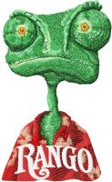Chameleon Rango embroidery design