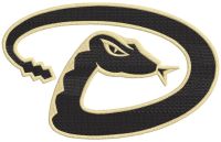 Arizona Diamondbacks snake Logo embroidery design