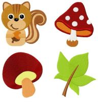 Forest set embroidery design