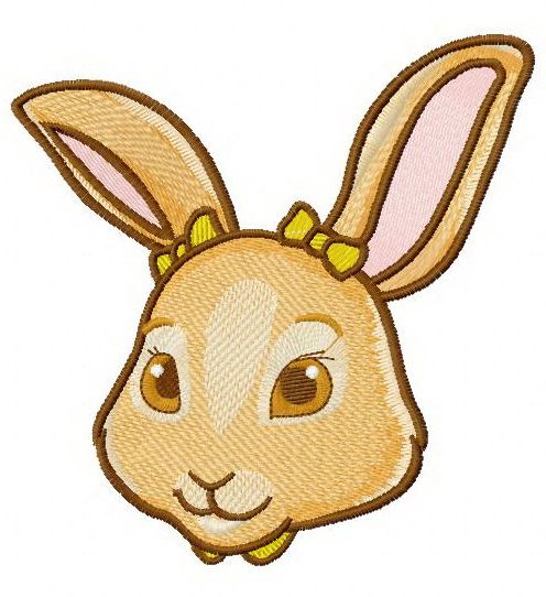Little cute bunny 3 machine embroidery design