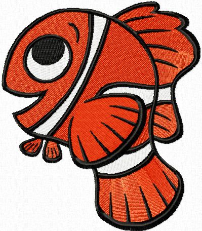 Marlin like Life machine embroidery design