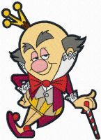 King Candy embroidery design