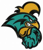 Coastal Carolina Chanticleers logo embroidery design