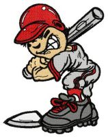 Batter embroidery design