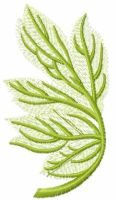 Green spring branch free embroidery design