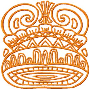Royal Helmet  embroidery design
