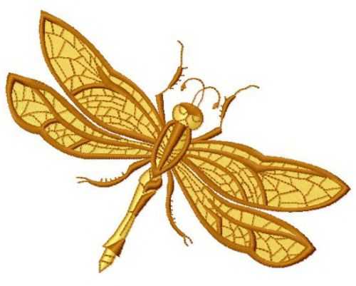 Dragonfly 2 machine embroidery design