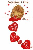 Everyone I love embroidery design