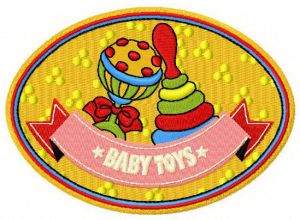 Baby toys embroidery design