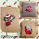 Embroidered pattern with Christmas designs