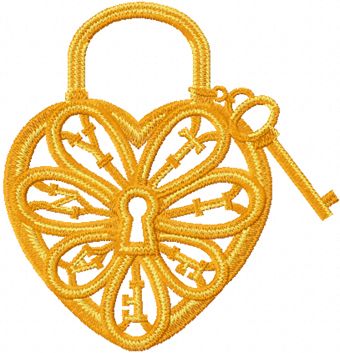 Tiffany keylock machine embroidery design 