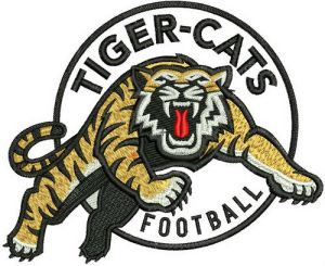 Hamilton Tiger-Cats logo embroidery design