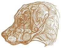 Labrador embroidery design