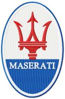 Maserati logo embroidery design