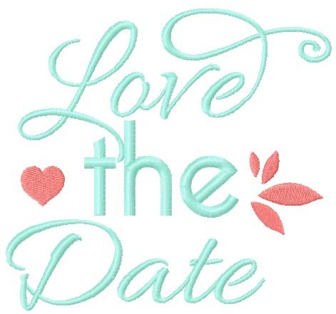 Love the date free embroidery design