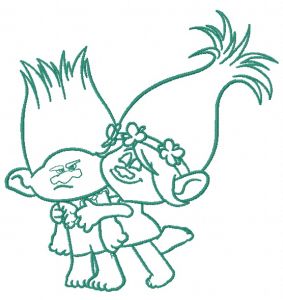 Princess Poppy and Branch 2 embroidery design