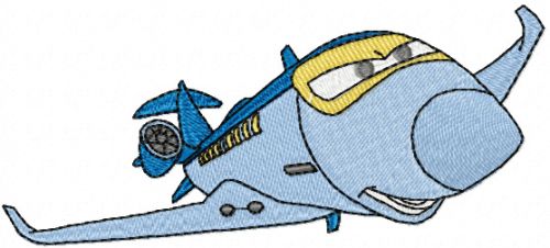 Siddeley the Plane machine embroidery design Disney Cars 2