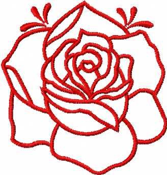 rose free embroidery design 20