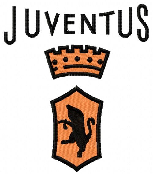 Juventus Logo 3 machine embroidery design