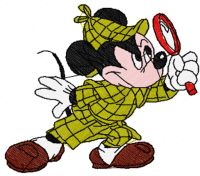 Mickey Sherlock embroidery design