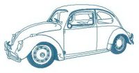 My Volkswagen beetle embroidery design