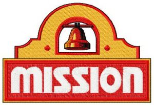 Mission Flour Tortillas logo embroidery design