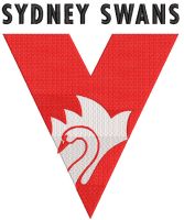 Sydney Swans Alternative Logo embroidery design