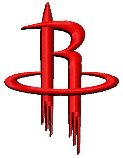 Houston Rockets logo 2 machine embroidery design