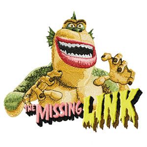 Missing link  embroidery design
