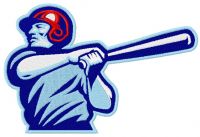 Baseball league 3 embroidery design