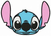 Happy Stitch muzzle embroidery design