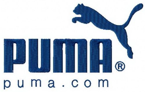 Puma machine embroidery design