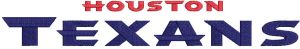 Houston Texans wordmark logo embroidery design