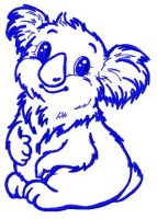 I'm koala girl 3 embroidery design